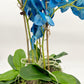 Blue Elegance: Handcrafted Silk Orchids for a Tranquil Oasis