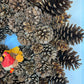 18" Pinecone Wreath with Turkey
