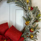 14" Holiday Bird Wreath with Miniature Bells