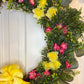 24" Cherry Blossoms & Daffodils Wreath