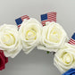 12" Patriotic Roses Wreath