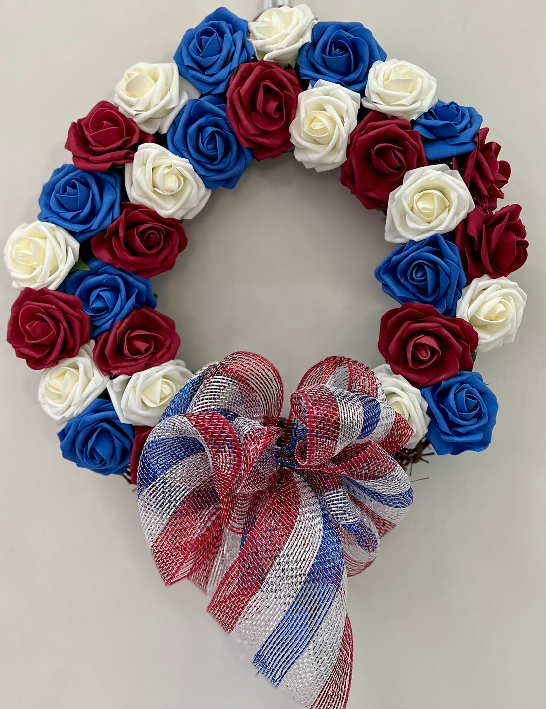 Patriotic Decor for Summer - 4th of July Wreaths and Silk Flower Arrangements