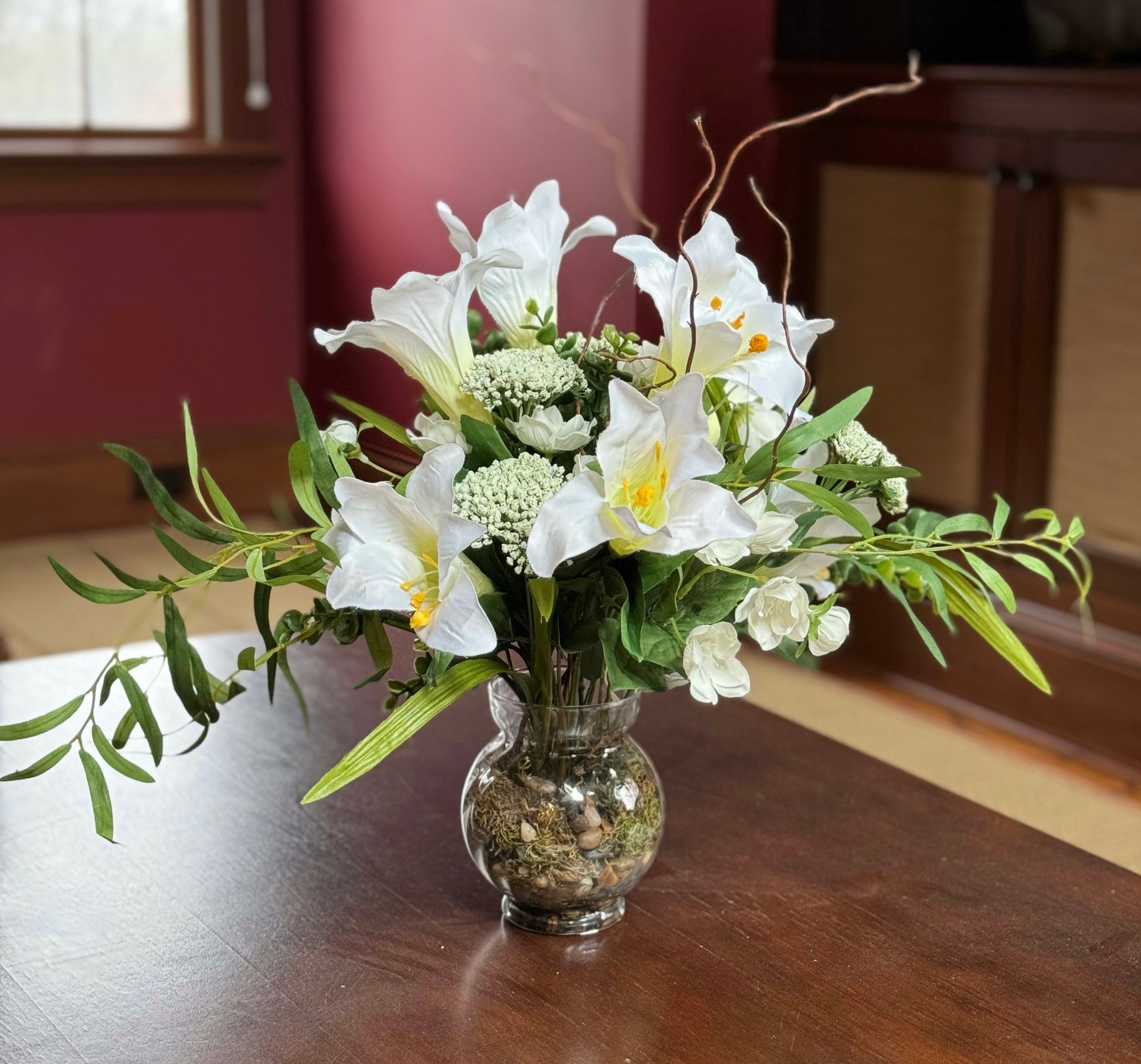 large artificial white lilies Classic Lilies Arrangement – Faux Real Florals by Yasmin