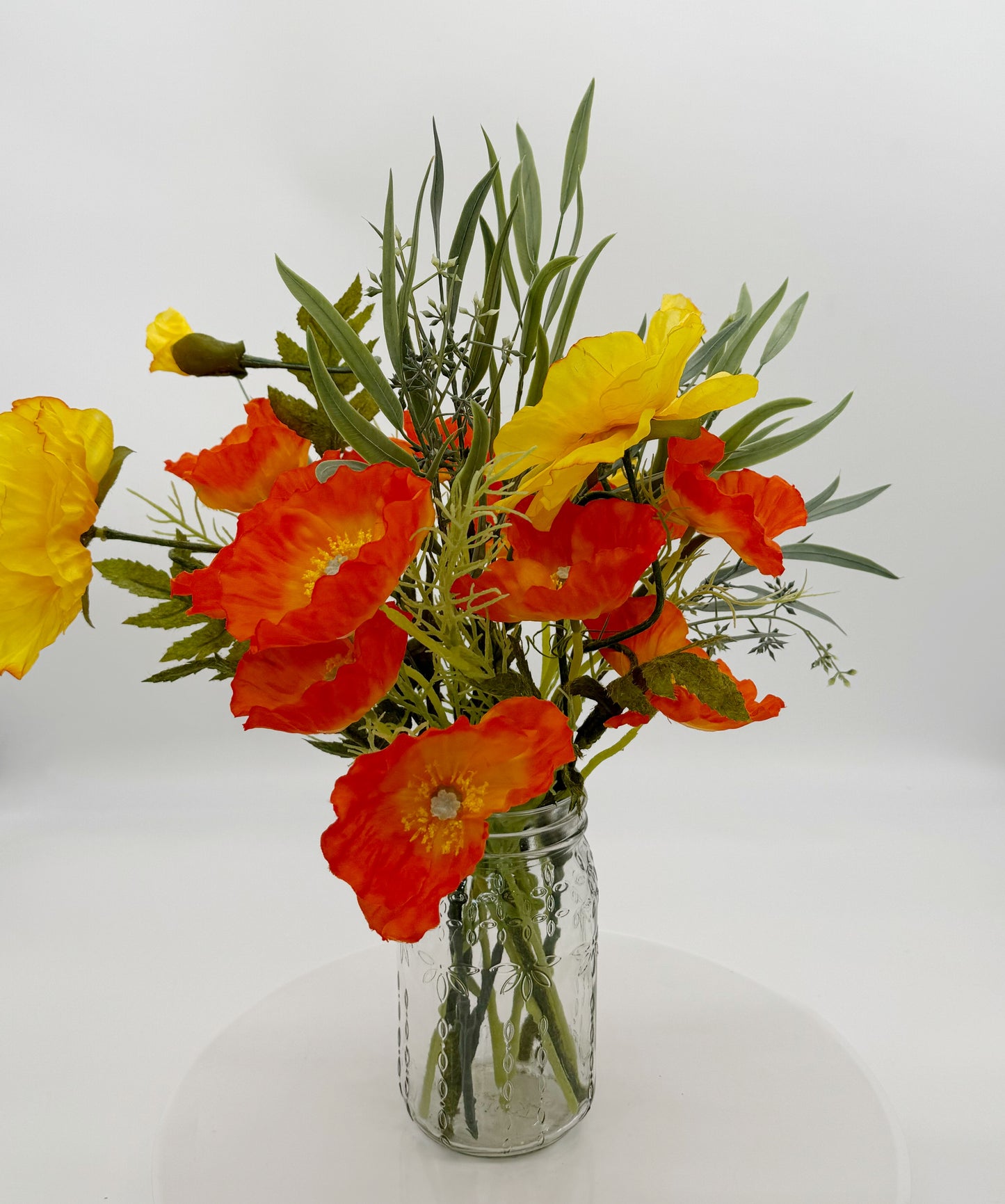 Mason Jar Poppies