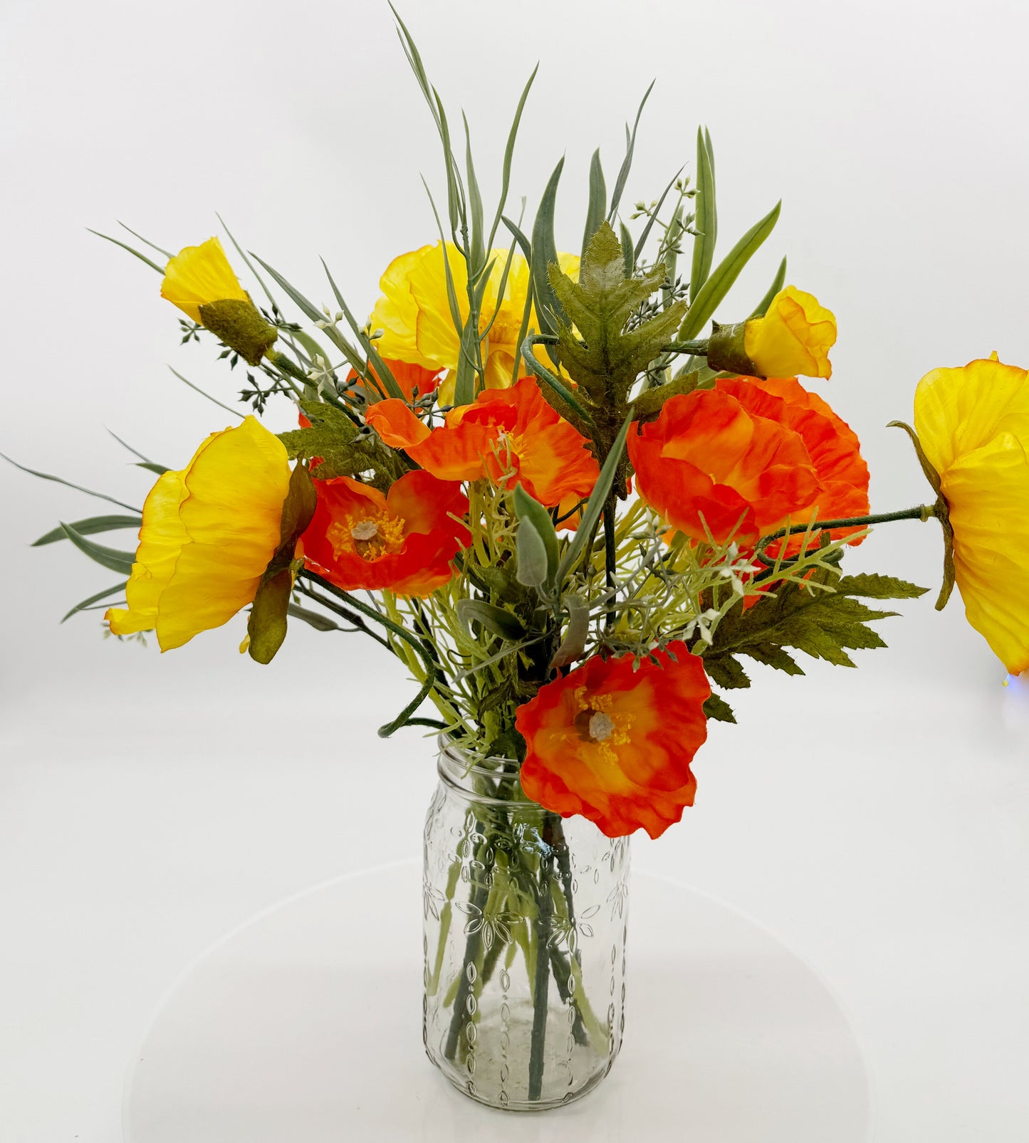 Mason Jar Poppies