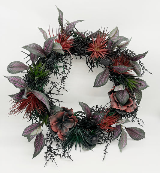 Halloween Succulent Wreath