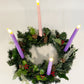 Christmas Advent Wreath with Holly