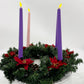 Christmas Advent Wreath with Poinsettias