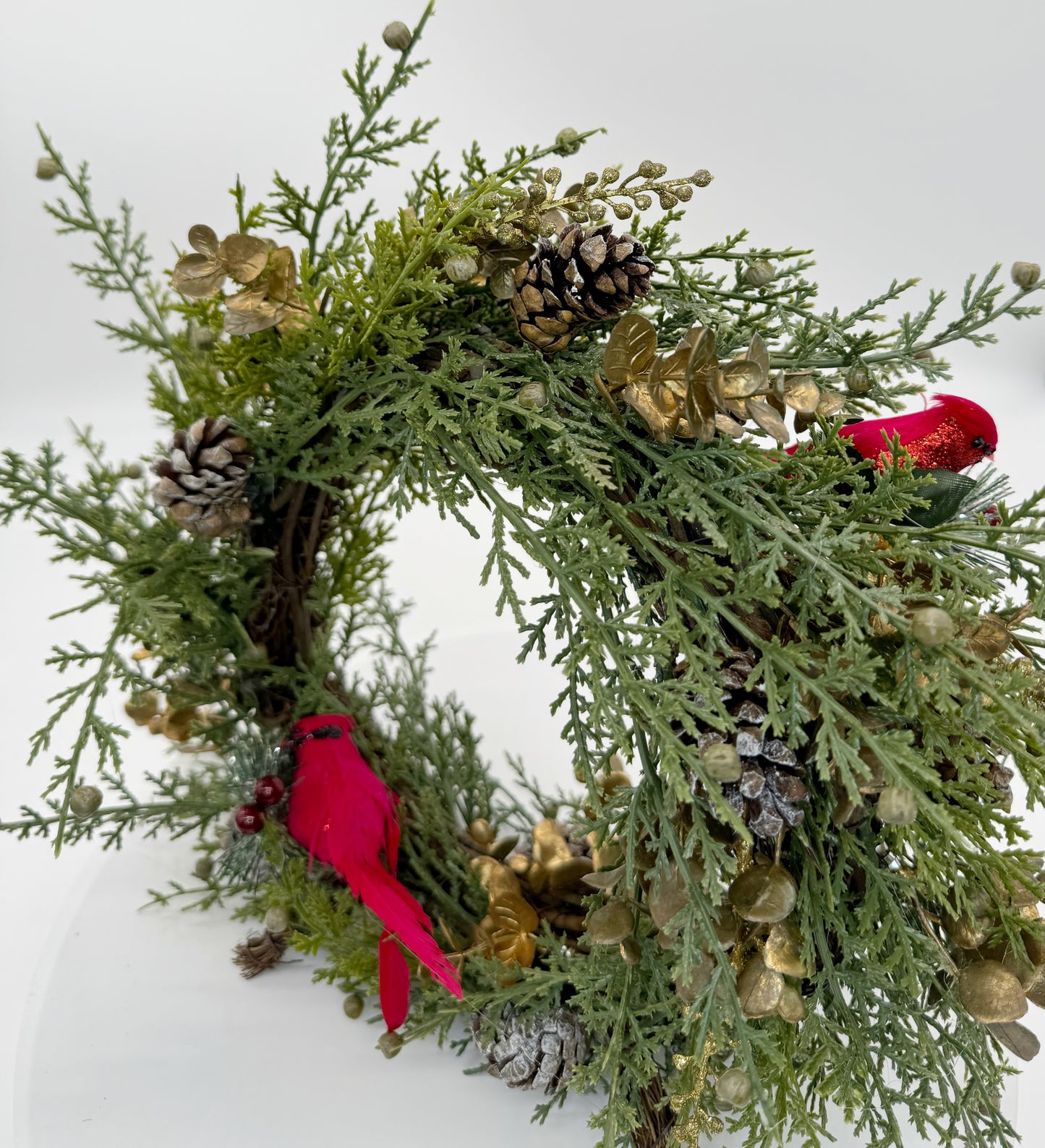 Unique Two-Sided Holiday Standing Wreath