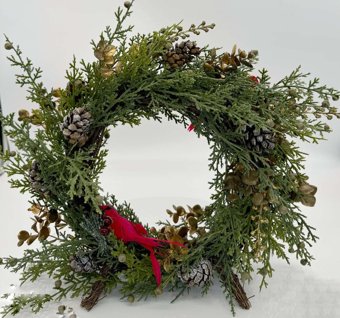 Unique Two-Sided Holiday Standing Wreath