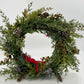 Unique Two-Sided Holiday Standing Wreath