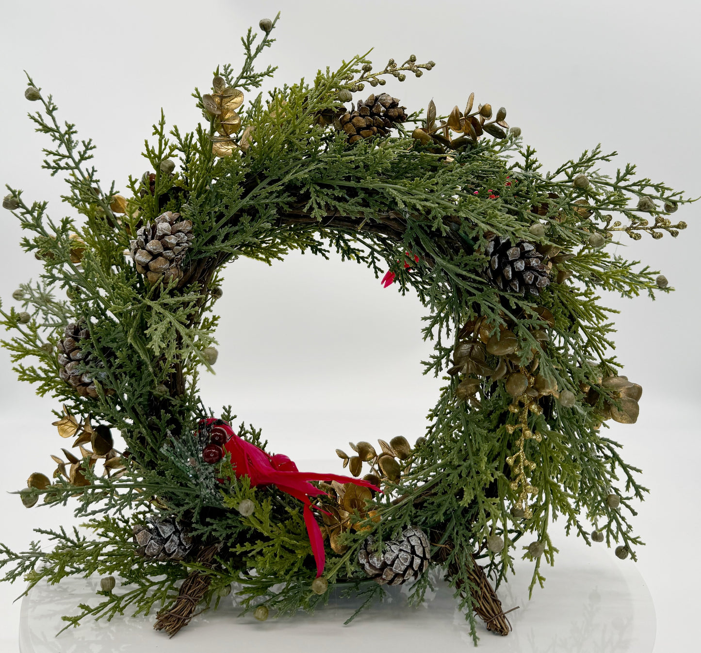 Unique Two-Sided Holiday Standing Wreath