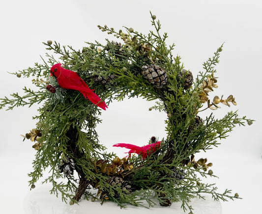 Two-Sided Holiday Standing Wreath