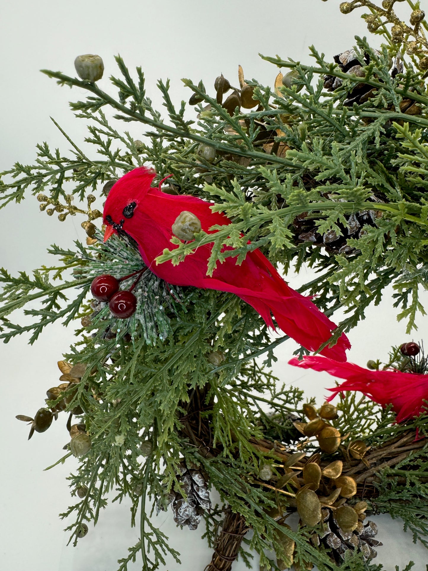 Unique Two-Sided Holiday Standing Wreath