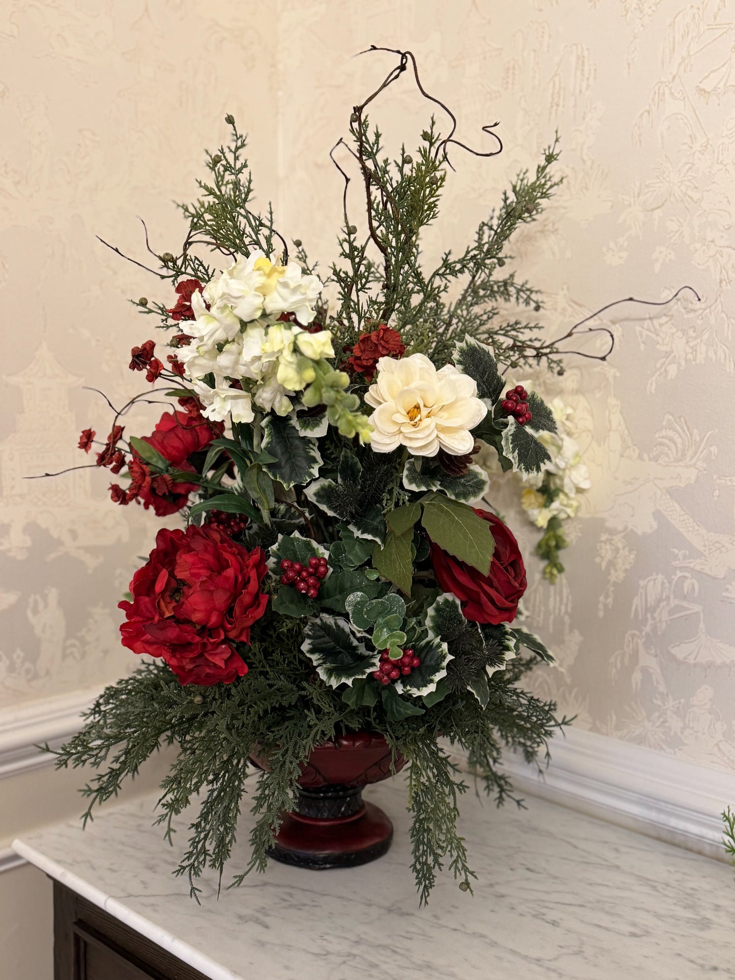 Christmas Floral Centerpiece