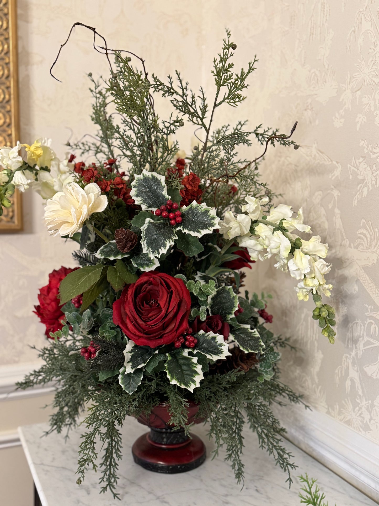 Christmas Floral Centerpiece