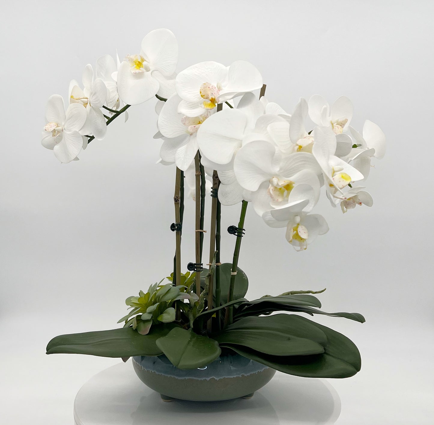 White Orchids Silk Arrangement