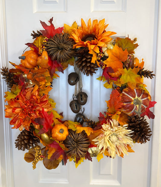 20" Acorn Bells Fall Wreath