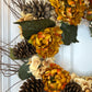 20" Hydrangeas and Peonies Fall Wreath