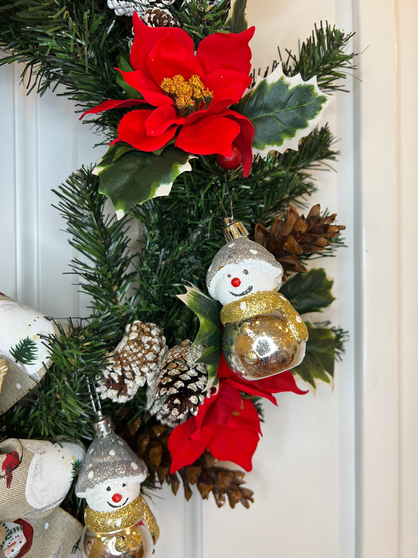 18" Snowman-Themed Wreath
