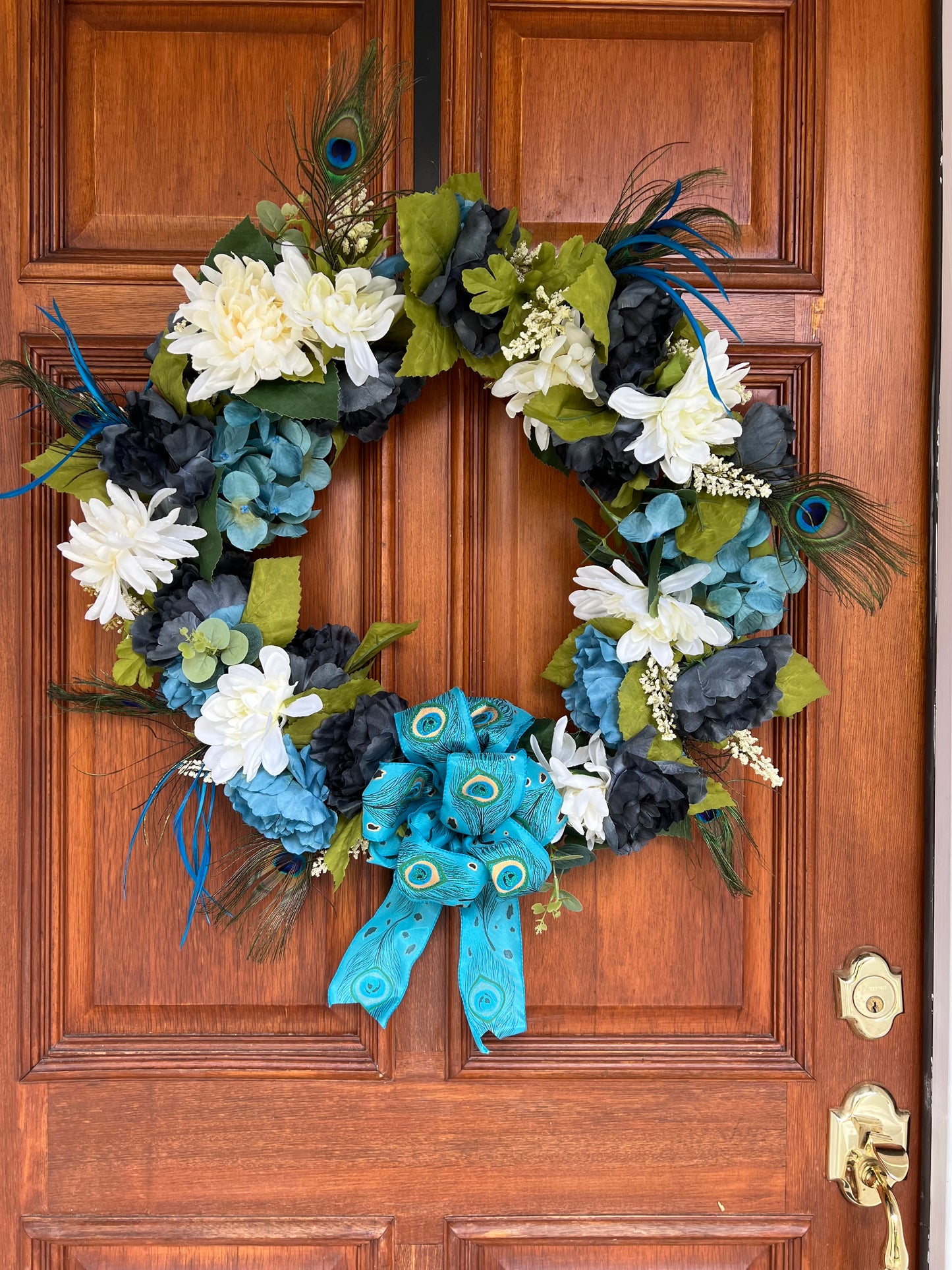 Peacock-Themed Wreath