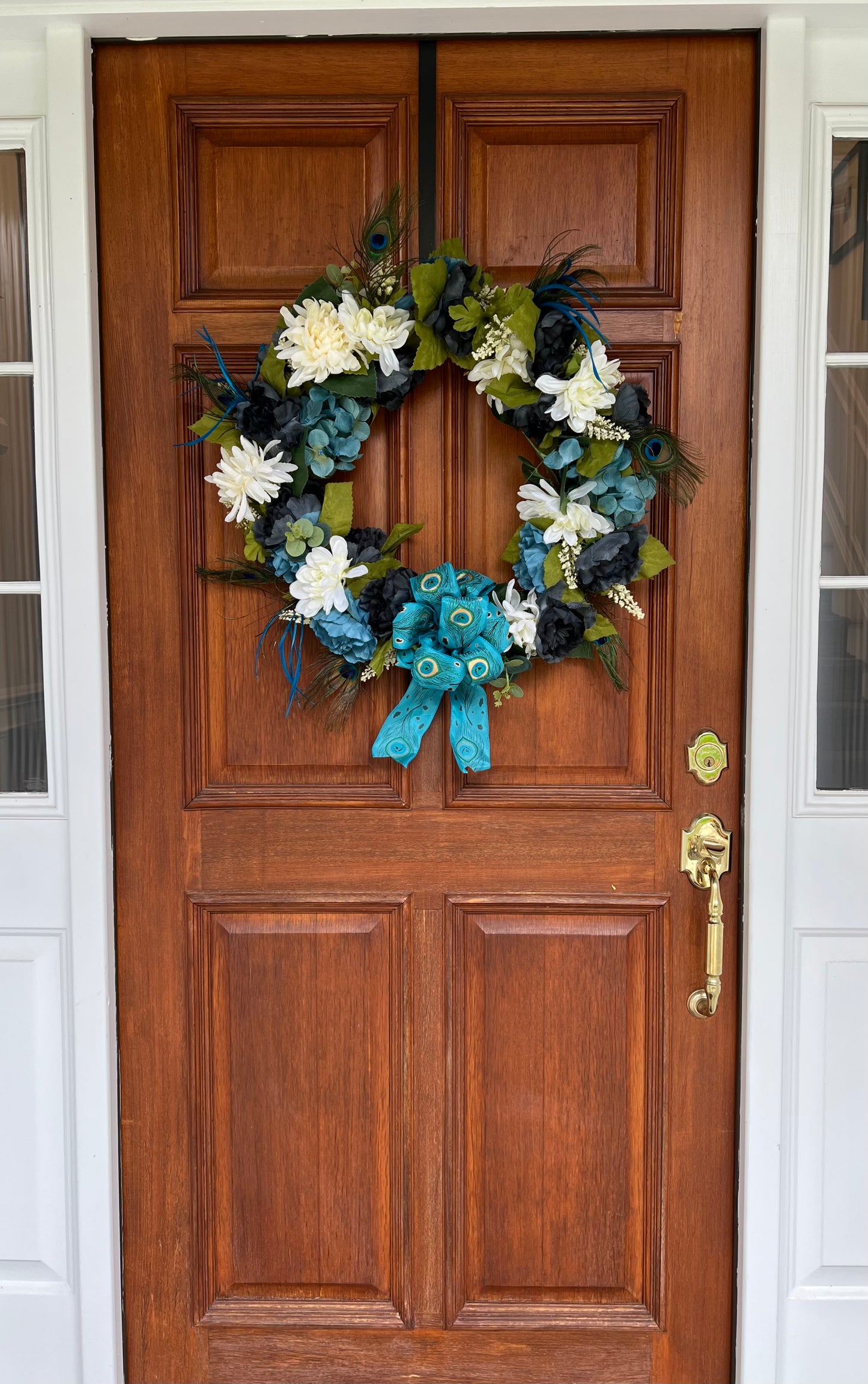 Peacock-Themed Wreath