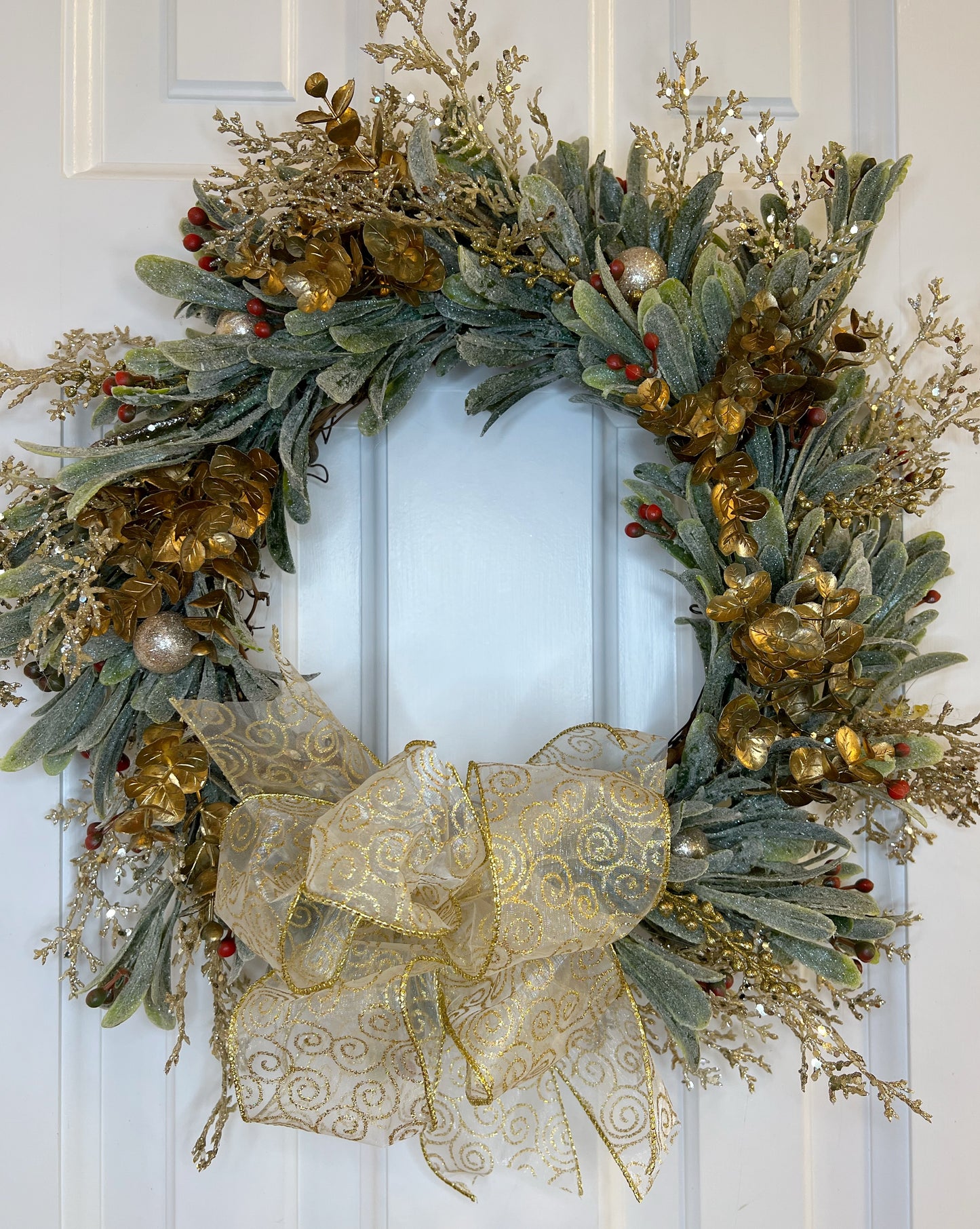 Christmas Golden Wreath