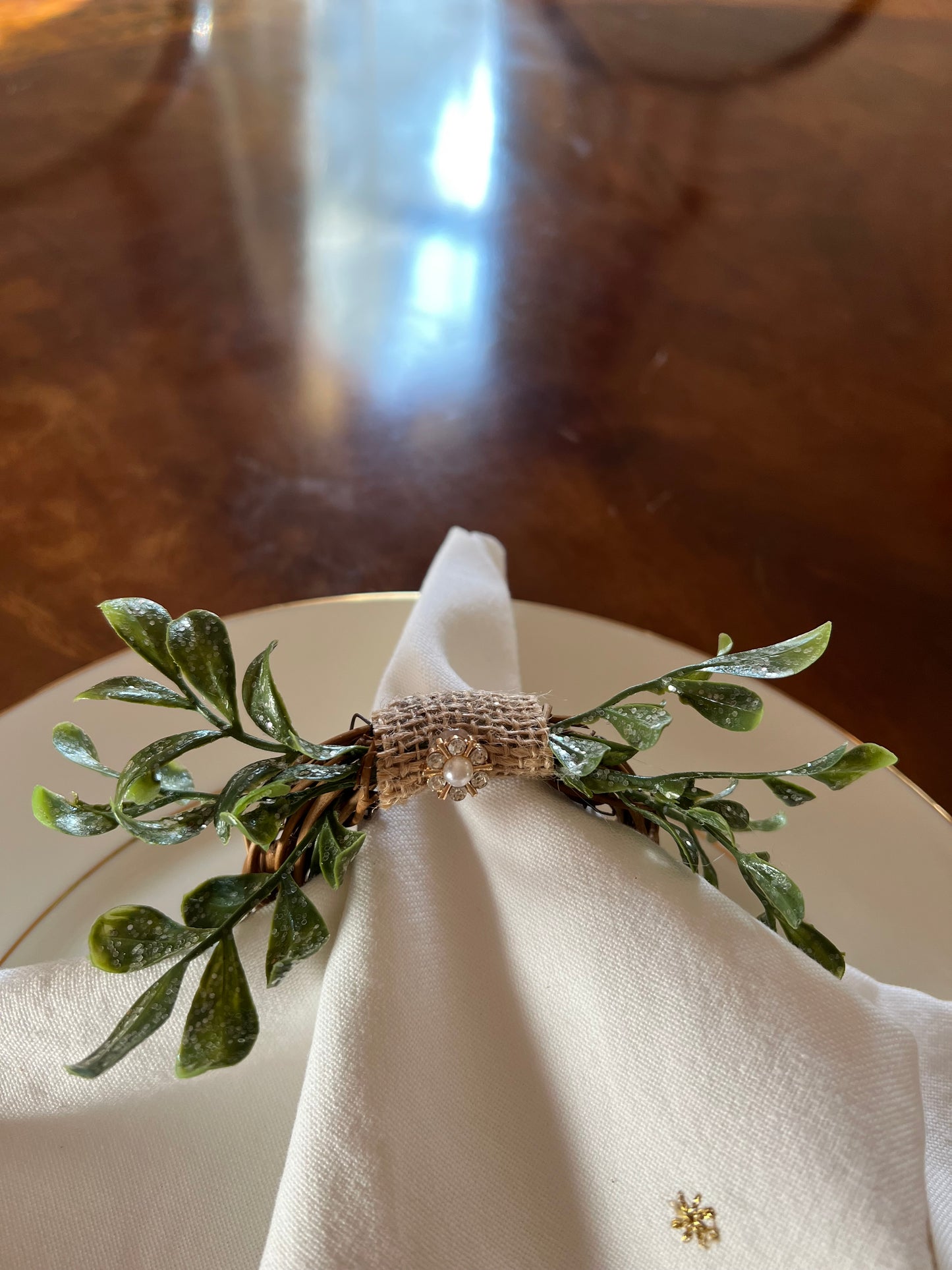 Christmas Holly Napkin Rings