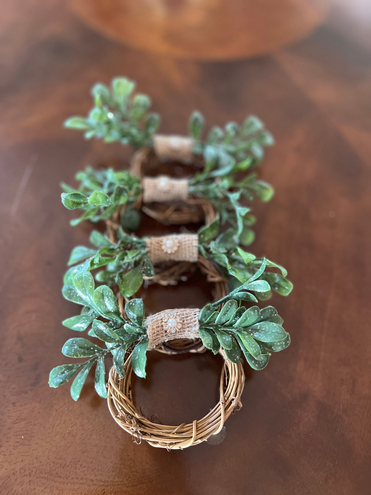 Christmas Holly Napkin Rings