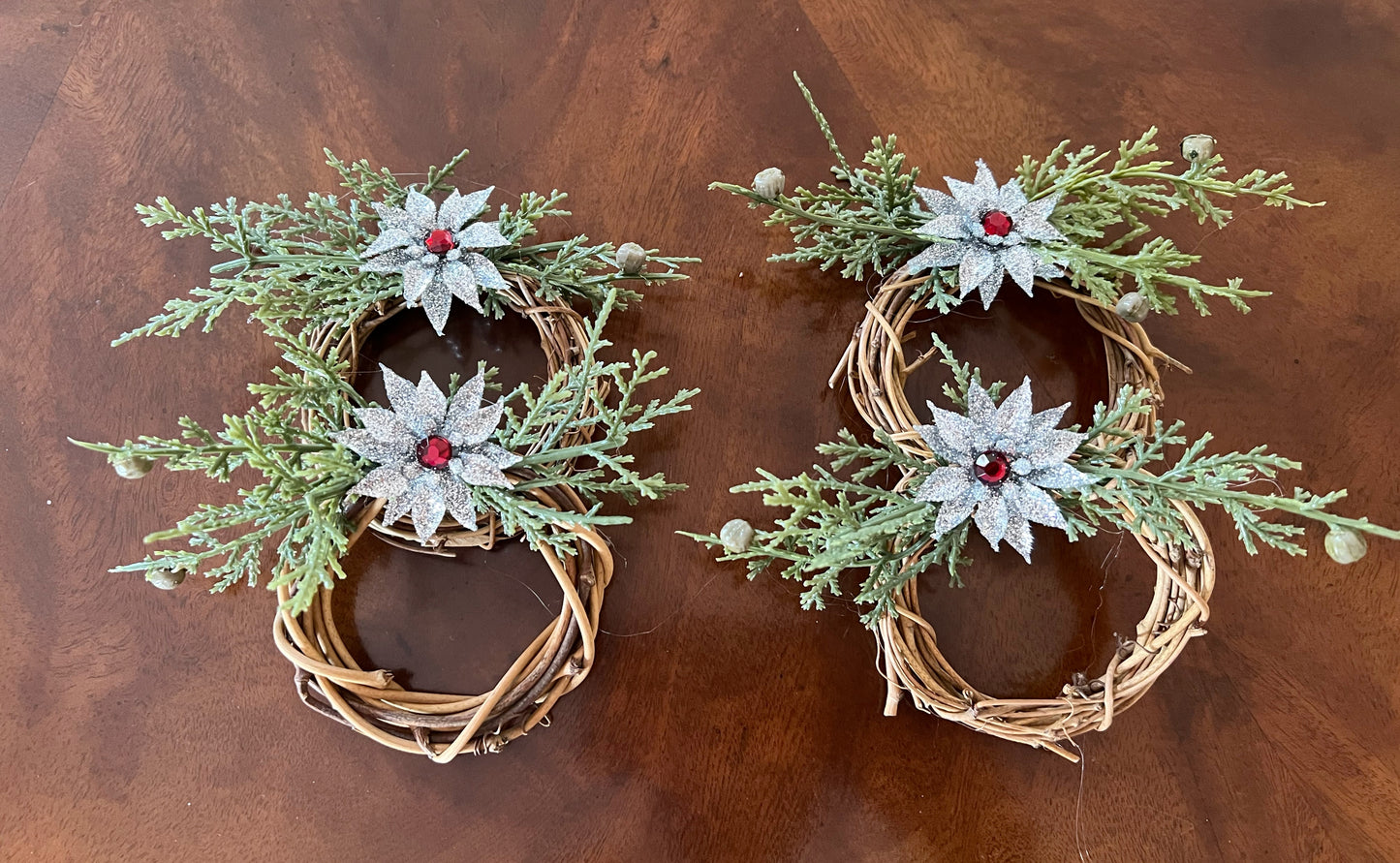 Holiday Poinsettia Napkin Rings