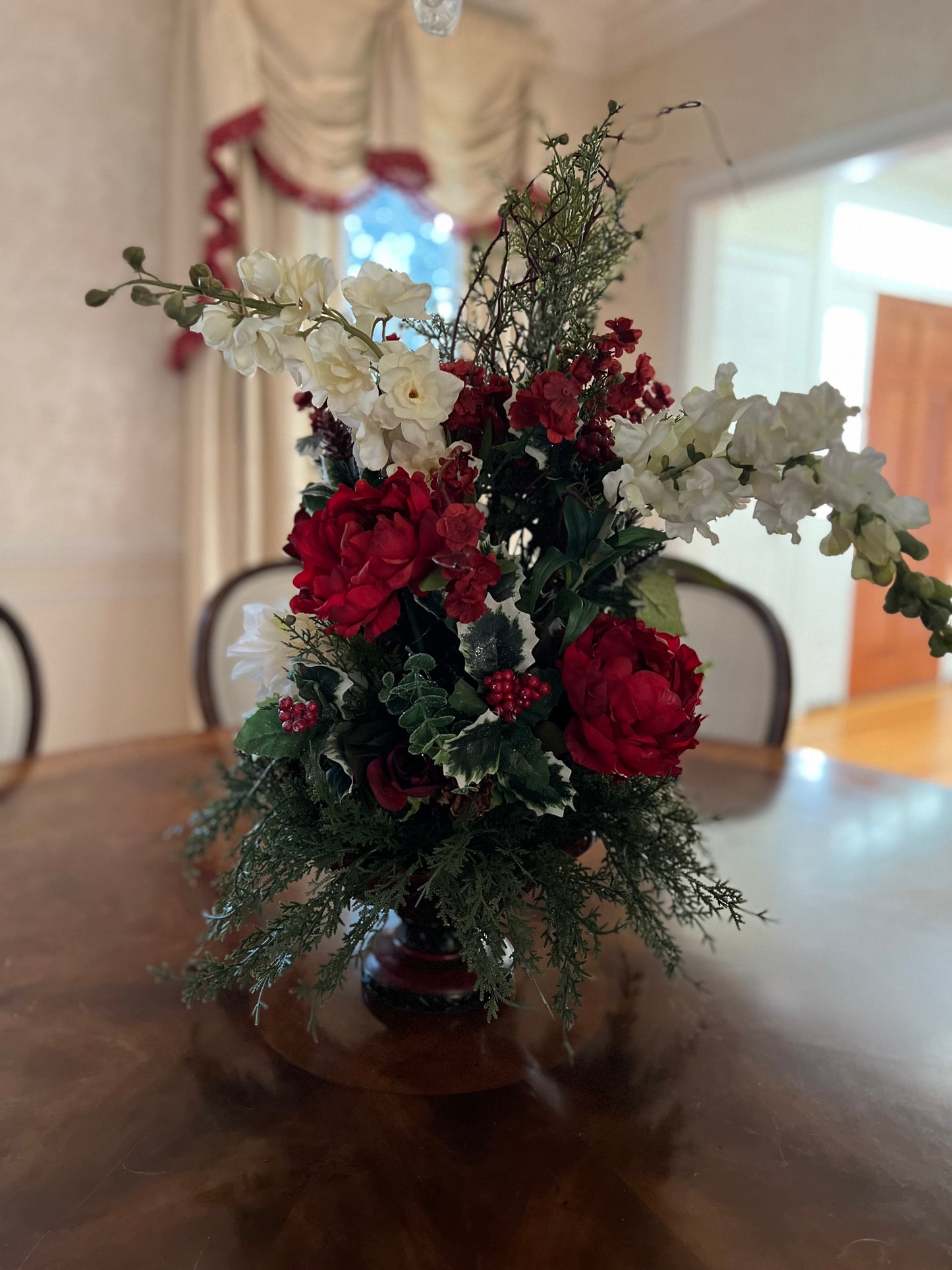 26" Christmas Floral Centerpiece