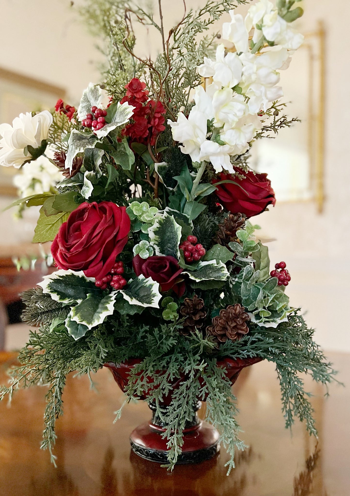 Christmas Floral Centerpiece