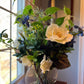 Gardenia & Roses Silk Flower Arrangement