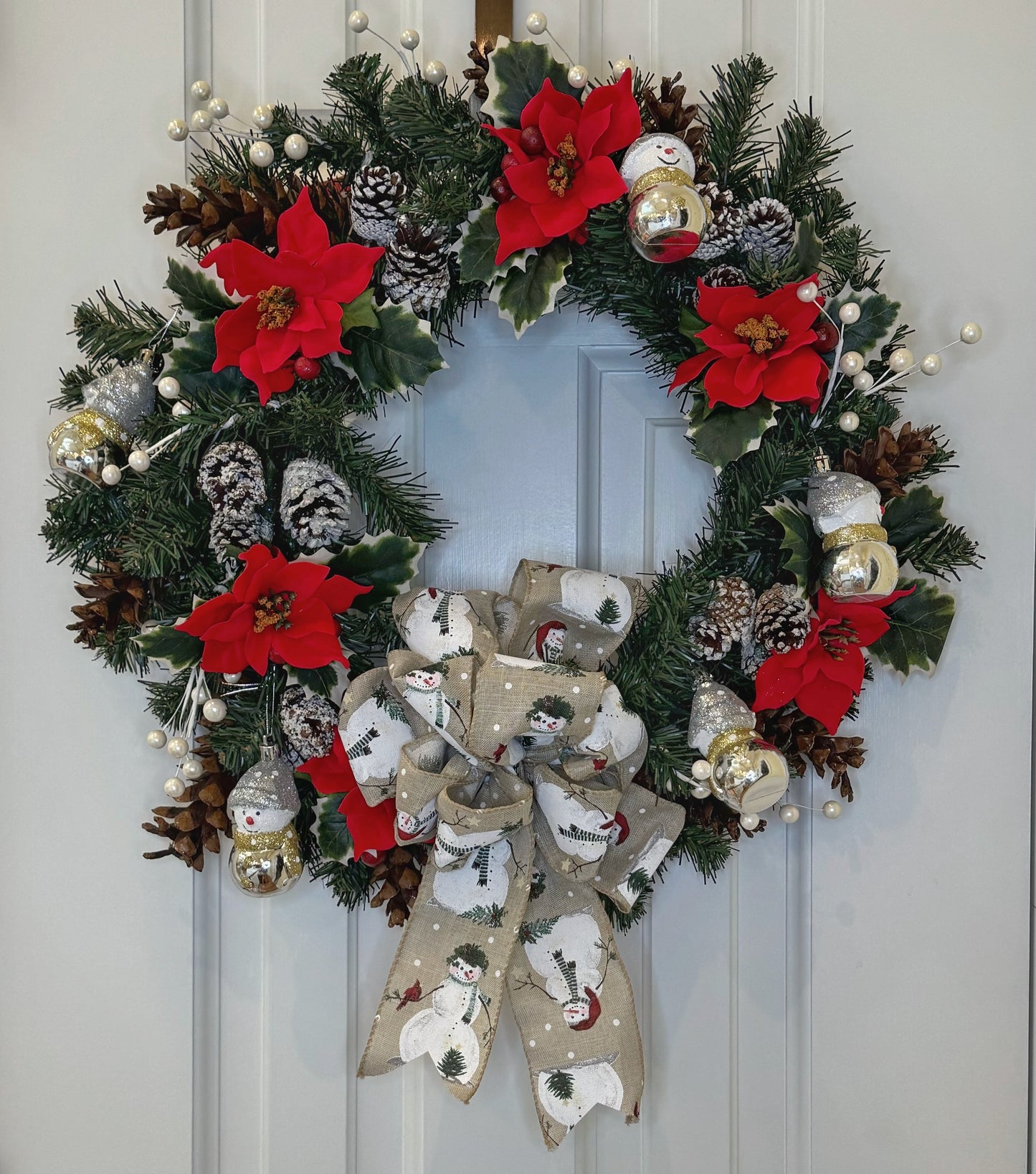 18" Snowman-Themed Wreath