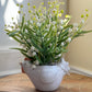 Chicken Planter with Lily of the Valley