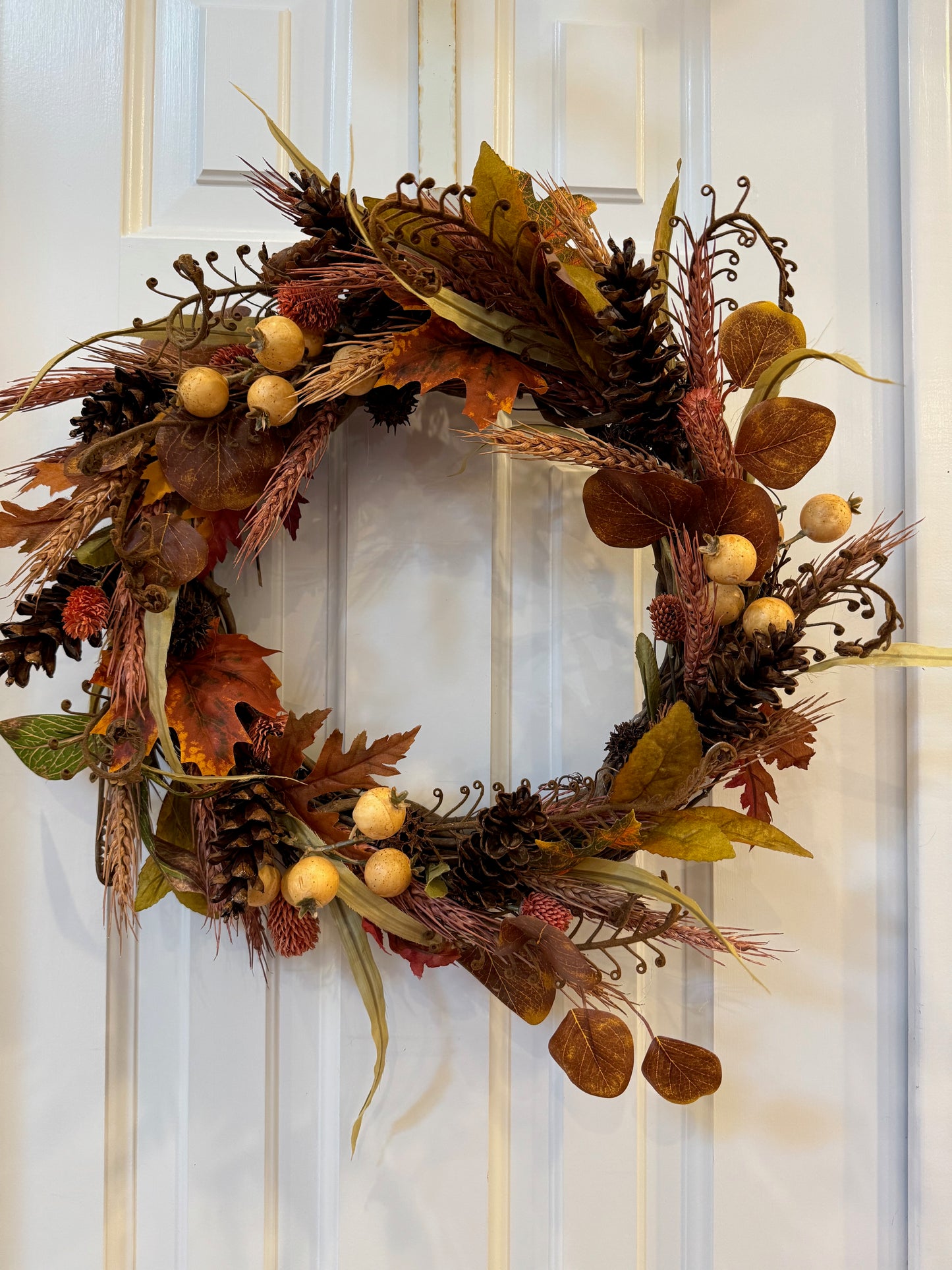 16" Earth Tone Fall Wreath