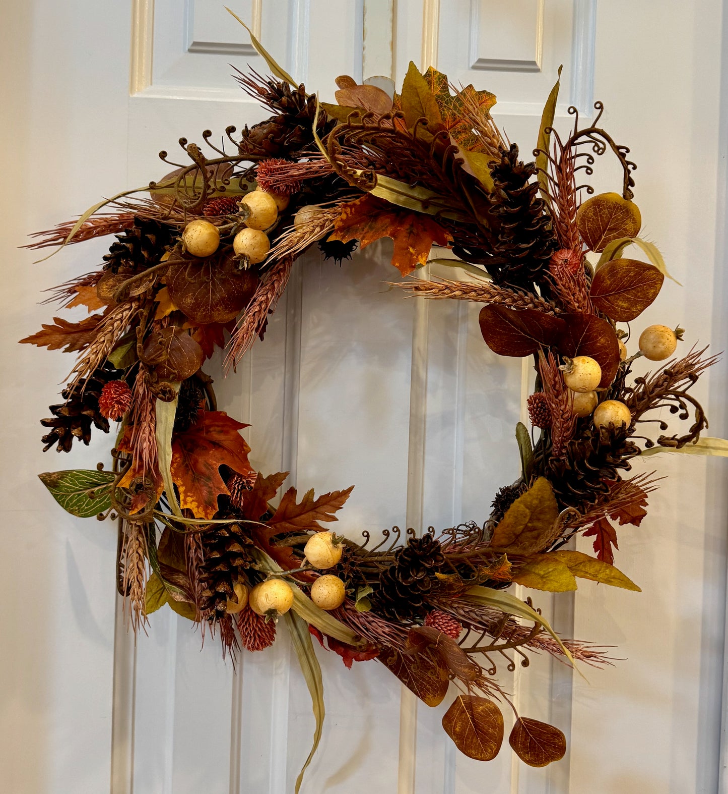 16" Earth Tone Fall Wreath