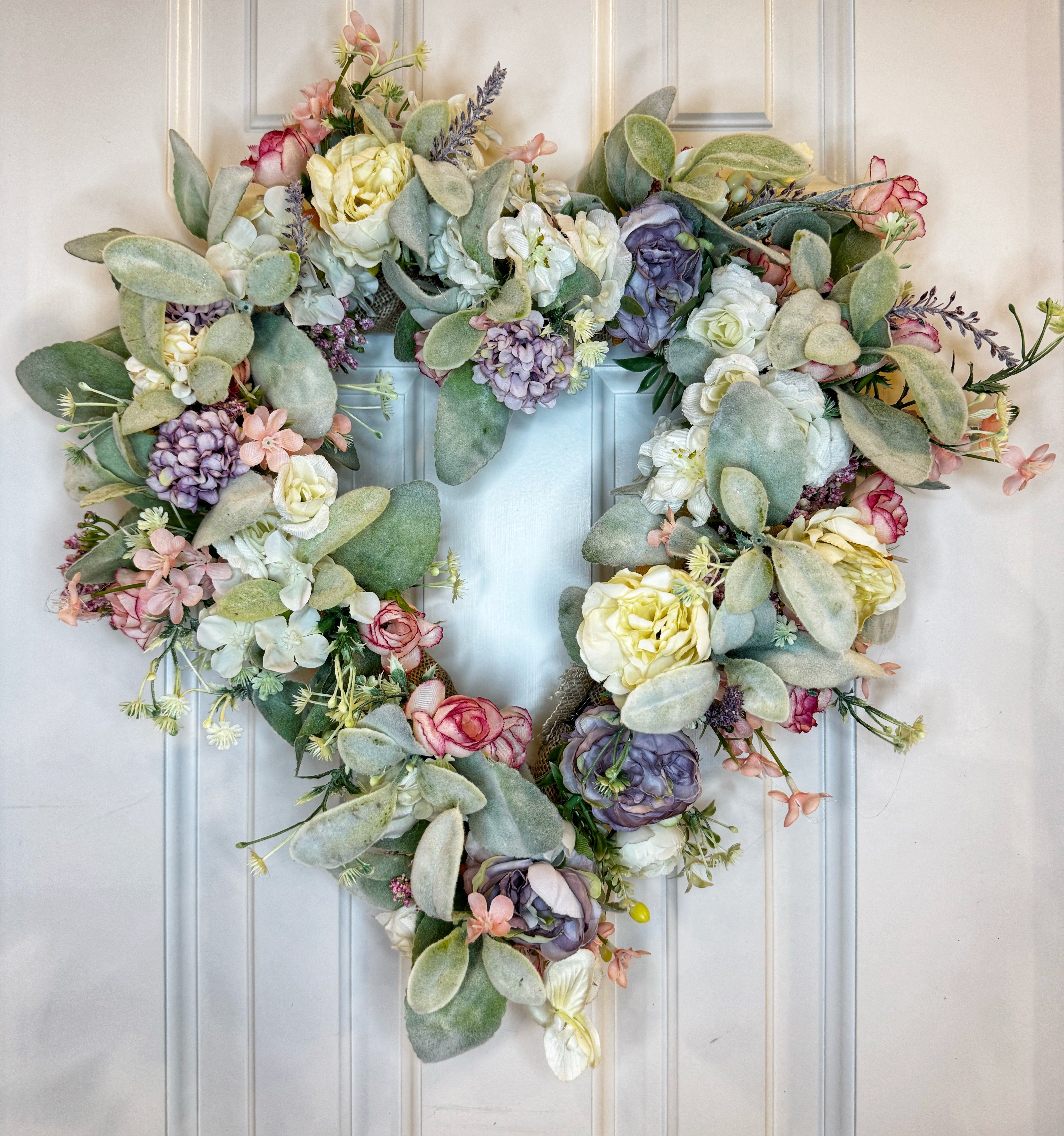 Pastel Heart Wreath