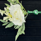 White Rose & Wildflower Boutonniere