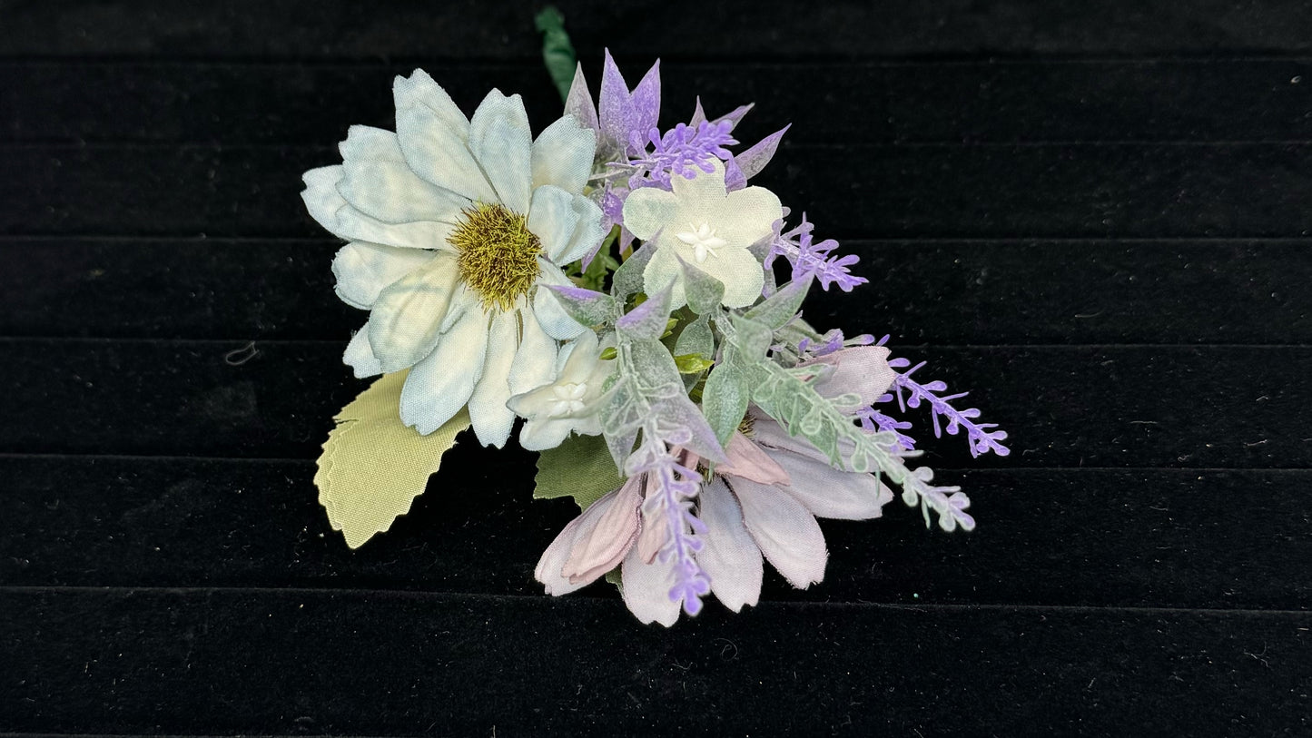 Purple Wildflower Boutonniere
