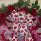 Red Roses and Deco Mesh Wreath