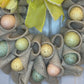 Burlap and Eggs Spring Wreath