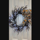 20" Halloween Black Cat Lighted Wreath