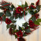 14" Heart Shaped Wreath with Feathers