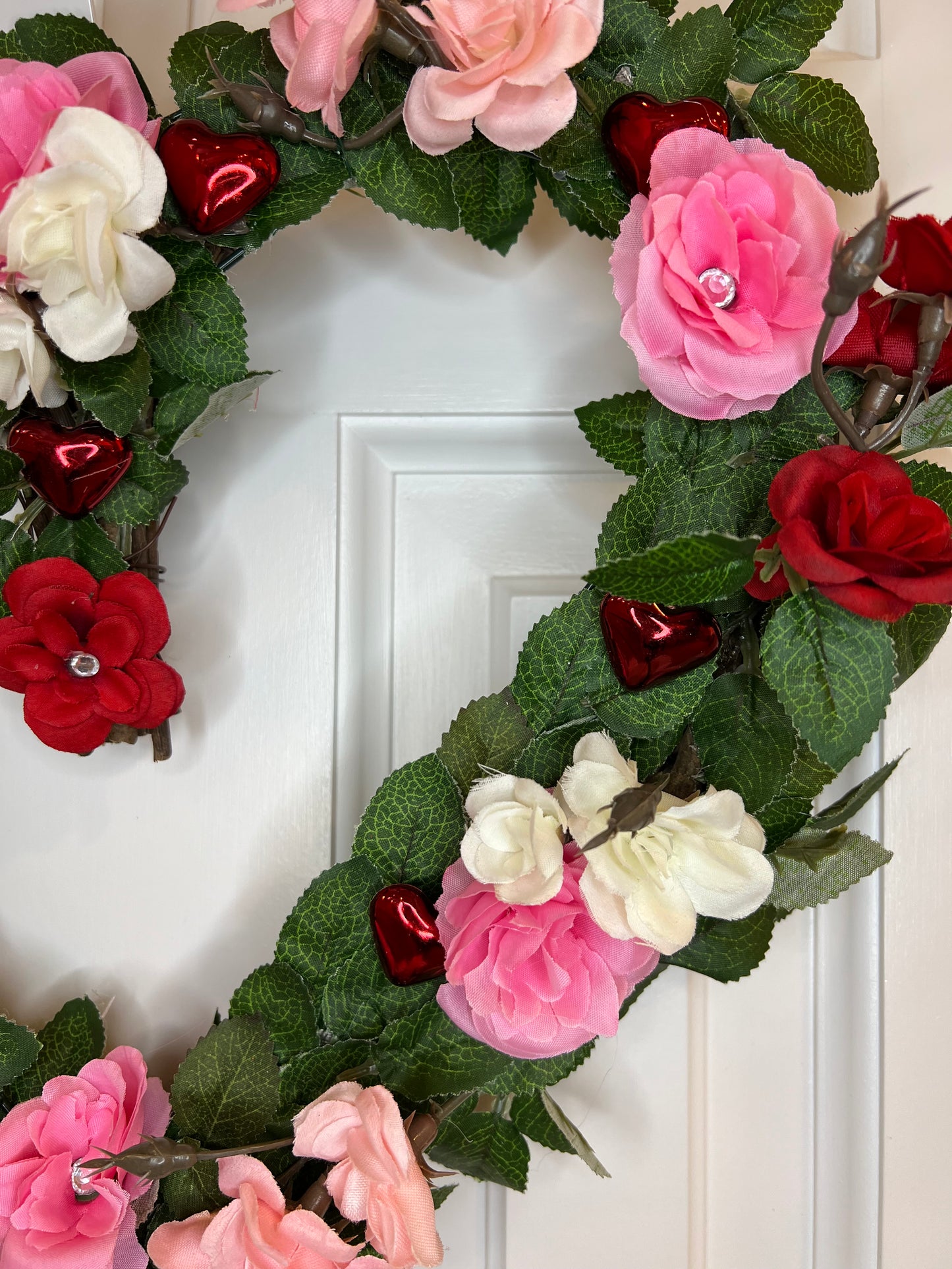 Hearts and Roses Wreath