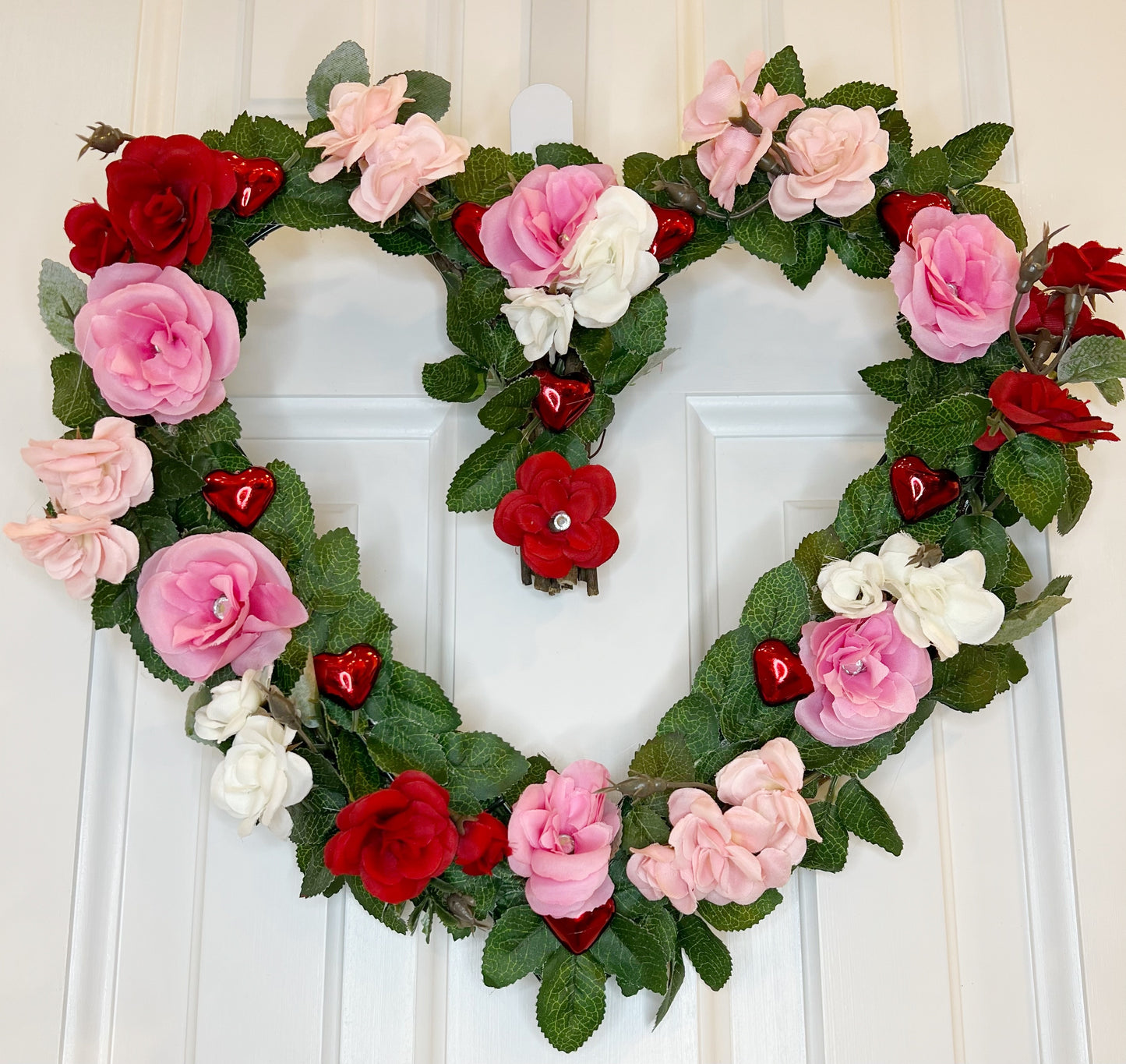 Hearts and Roses Wreath