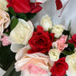 22" Roses and Magnolia Leaves Valentine Wreath