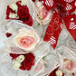 Wholesale deco mesh rose wreath