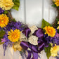 22" Lilacs & Mums Wreath
