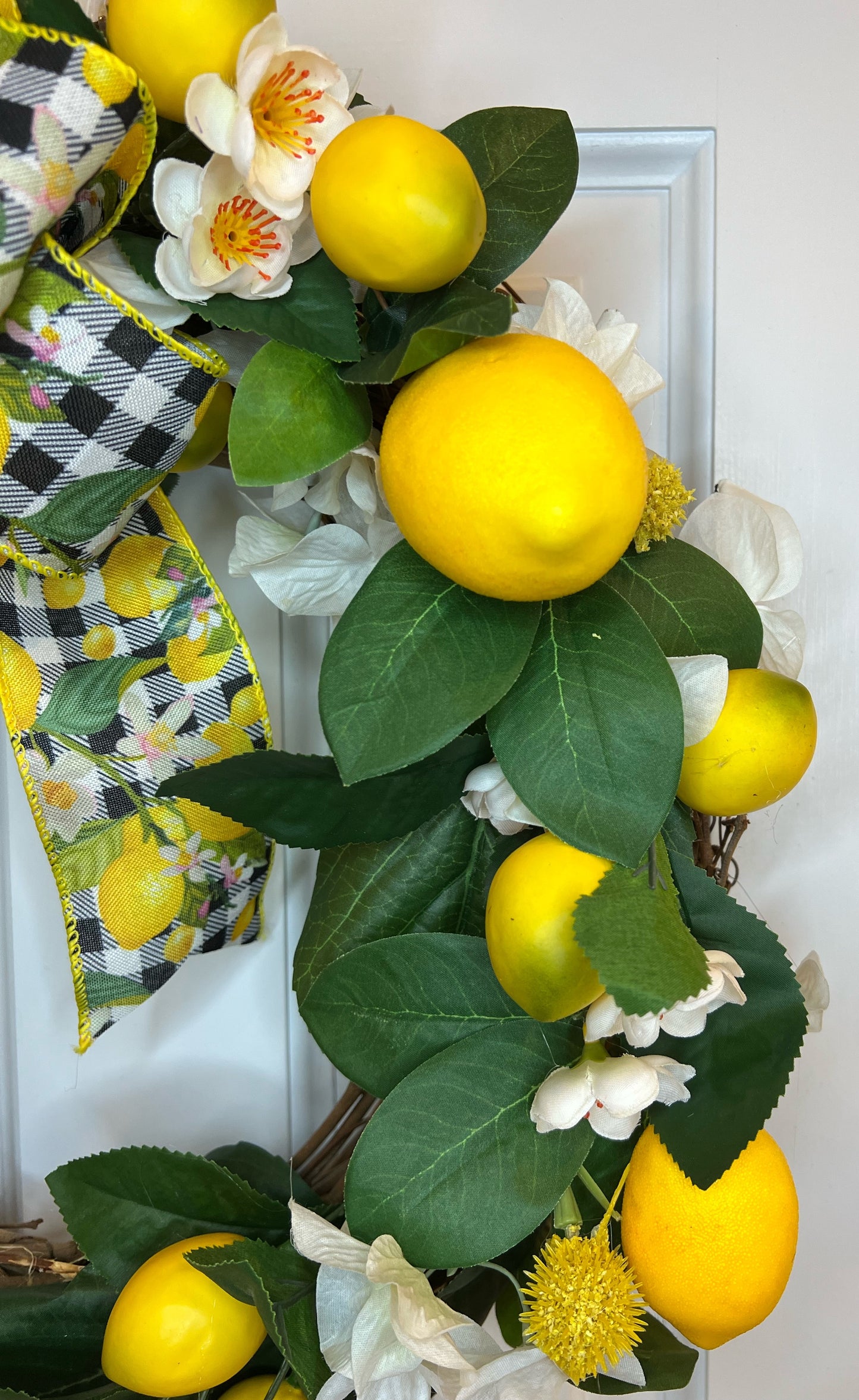 Corona de limones de verano de 14"